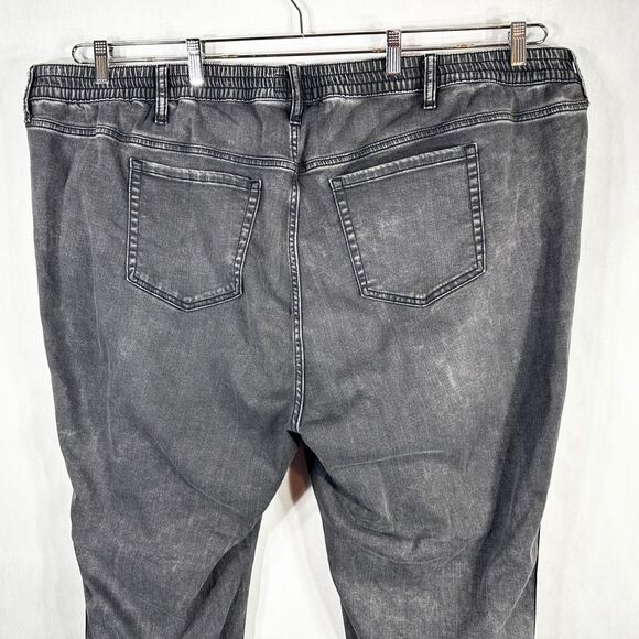 Torrid Plus Sz 4X Jeans Pull On Boyfriend Straight Super Soft Mid Rise Black 533 - Picture 10 of 13